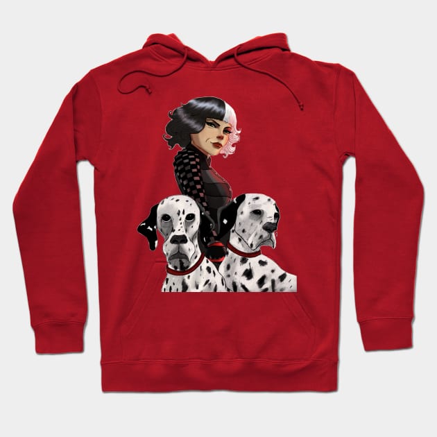 CRUELLA Hoodie by CG Fan Art